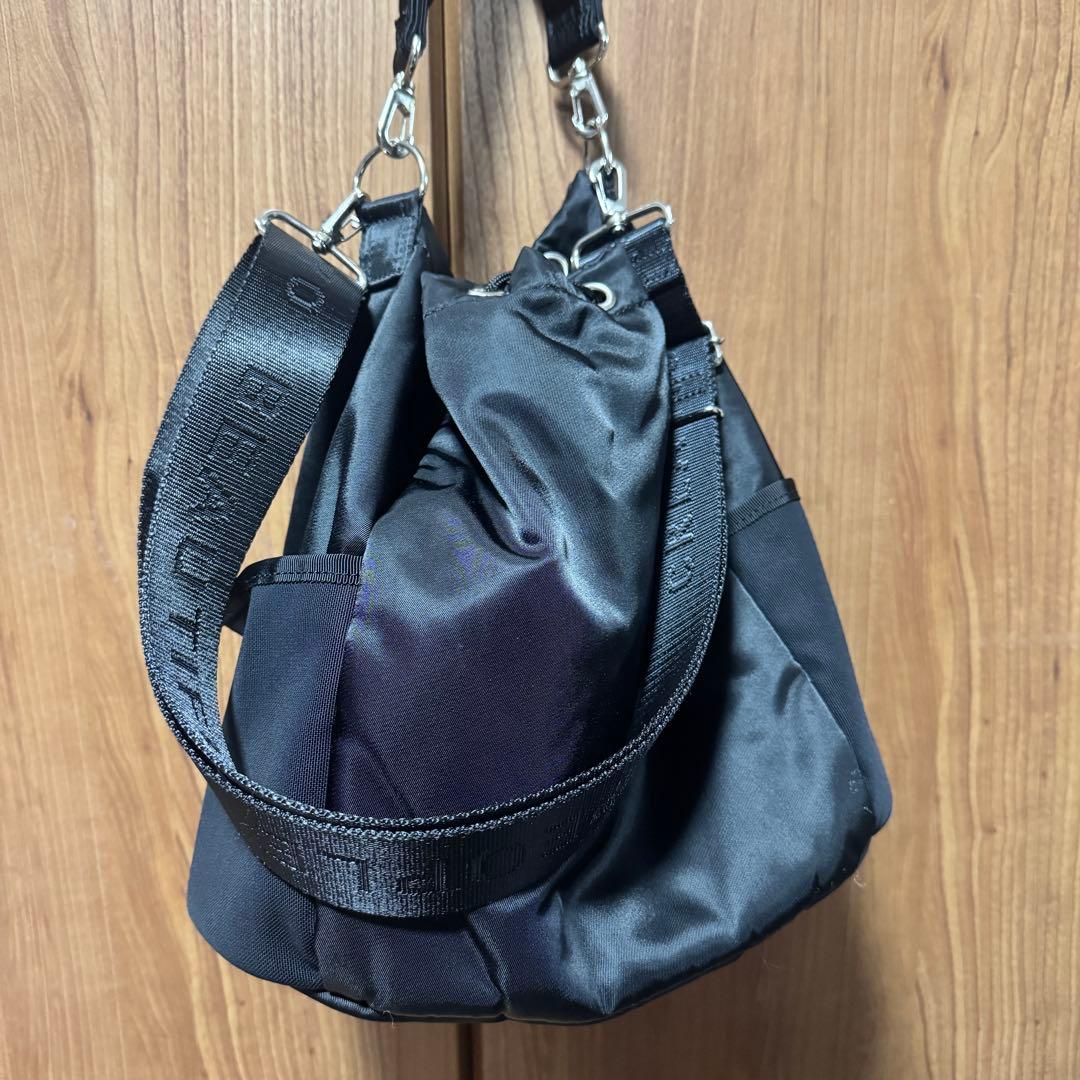 ハンドバッグ ビューティフルピープル beautiful people 巾着　黒