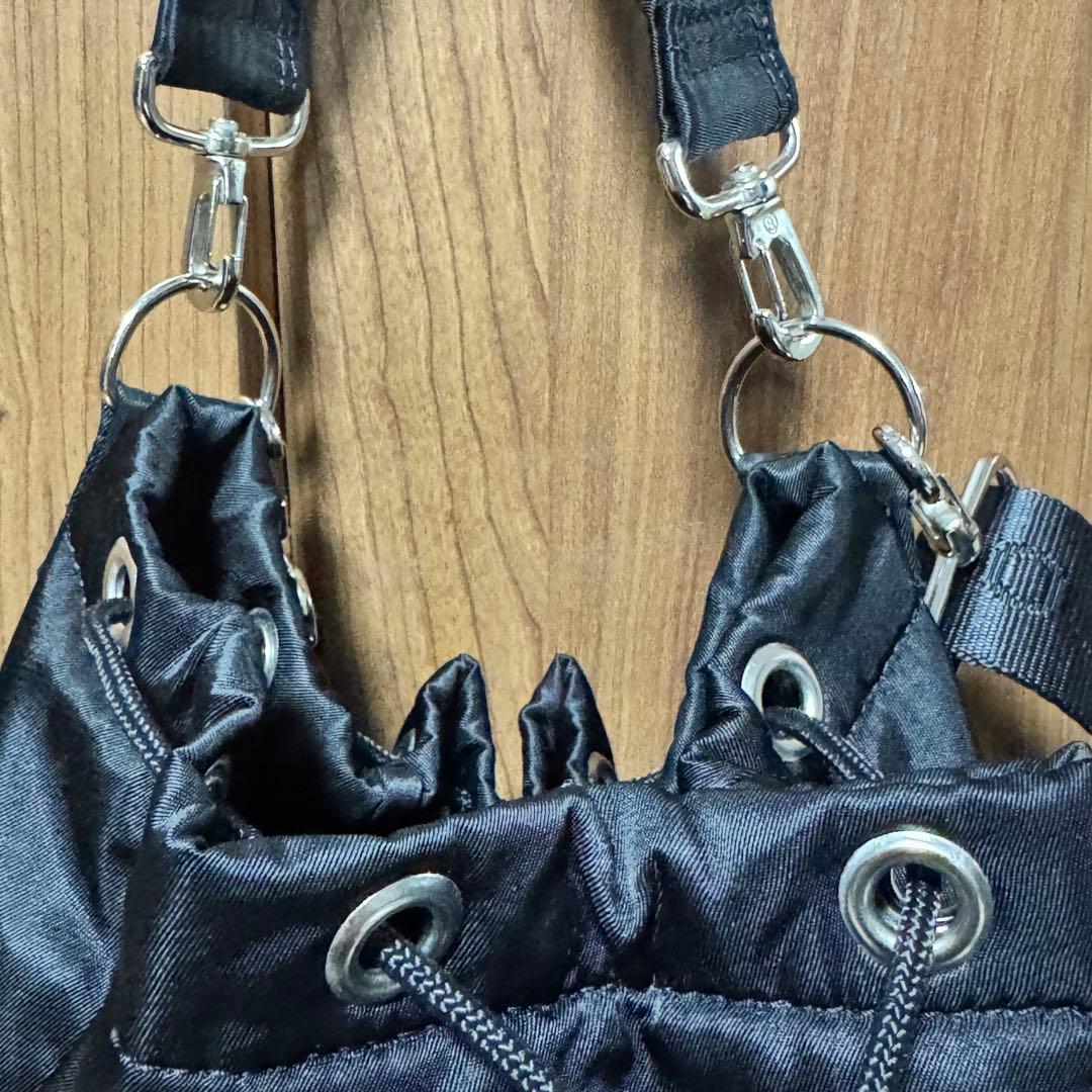 ハンドバッグ ビューティフルピープル beautiful people 巾着　黒