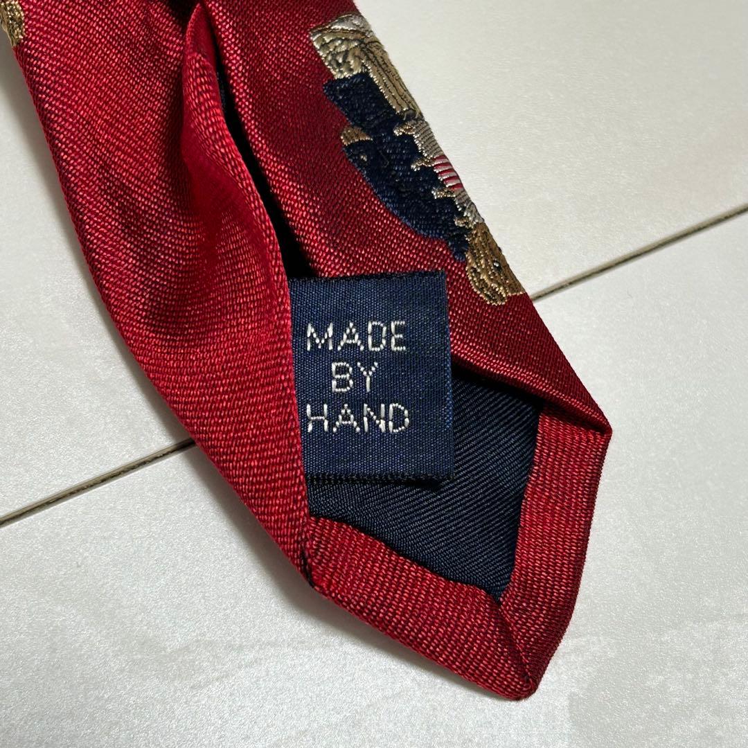 Ralph Lauren ポロベア ネクタイ シルク100% 総柄