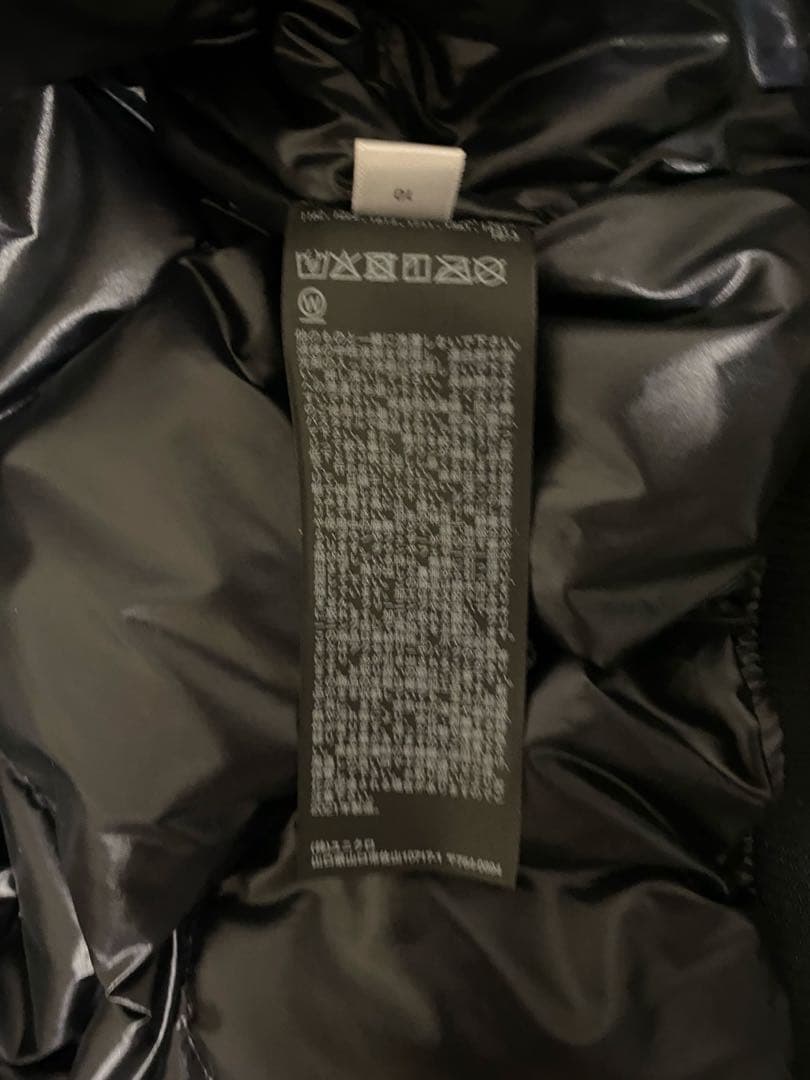 メルエムユニクロ＋J ブラック ハイブリッドダウンオーバーサイズMA-1