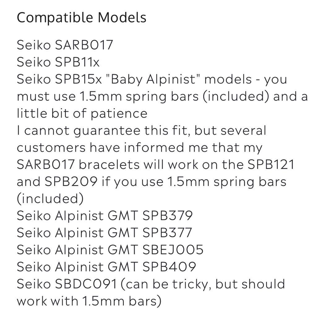 Seiko SARB017 ビーズオブライスブレスレット