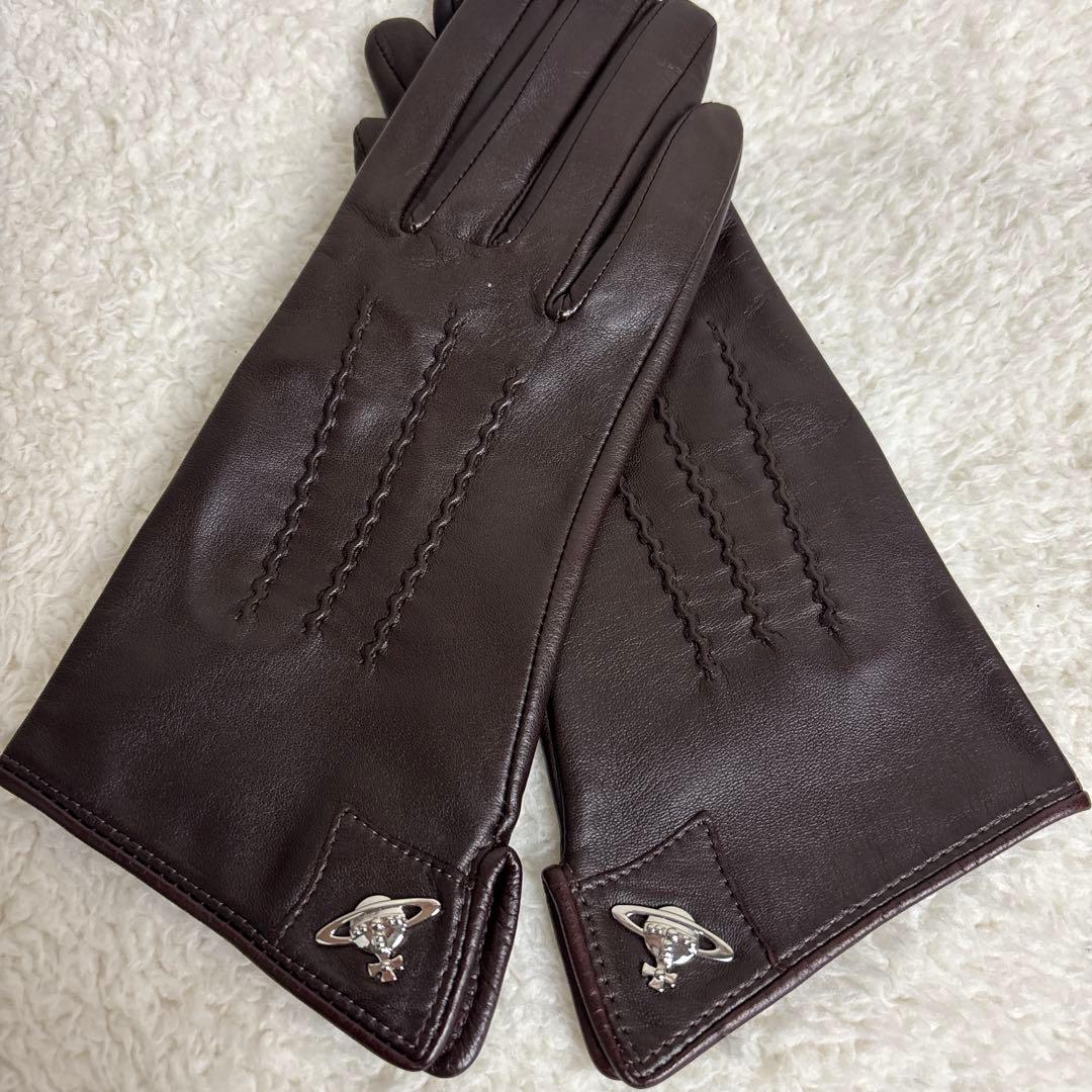 【美品】ヴィヴィアン・ウエストウッド　ブラウンシープスキン手袋