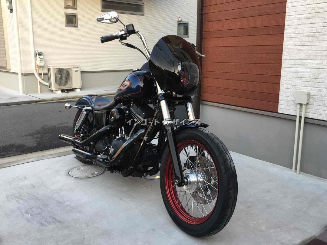 これぞ定番 ハーレー クォーターフェアリングセット DYNA ダイナ 06～ 黒