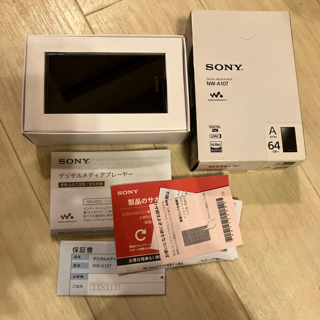 WALKMAN NW-A107 64GB+microSDオーディオプレーヤー
