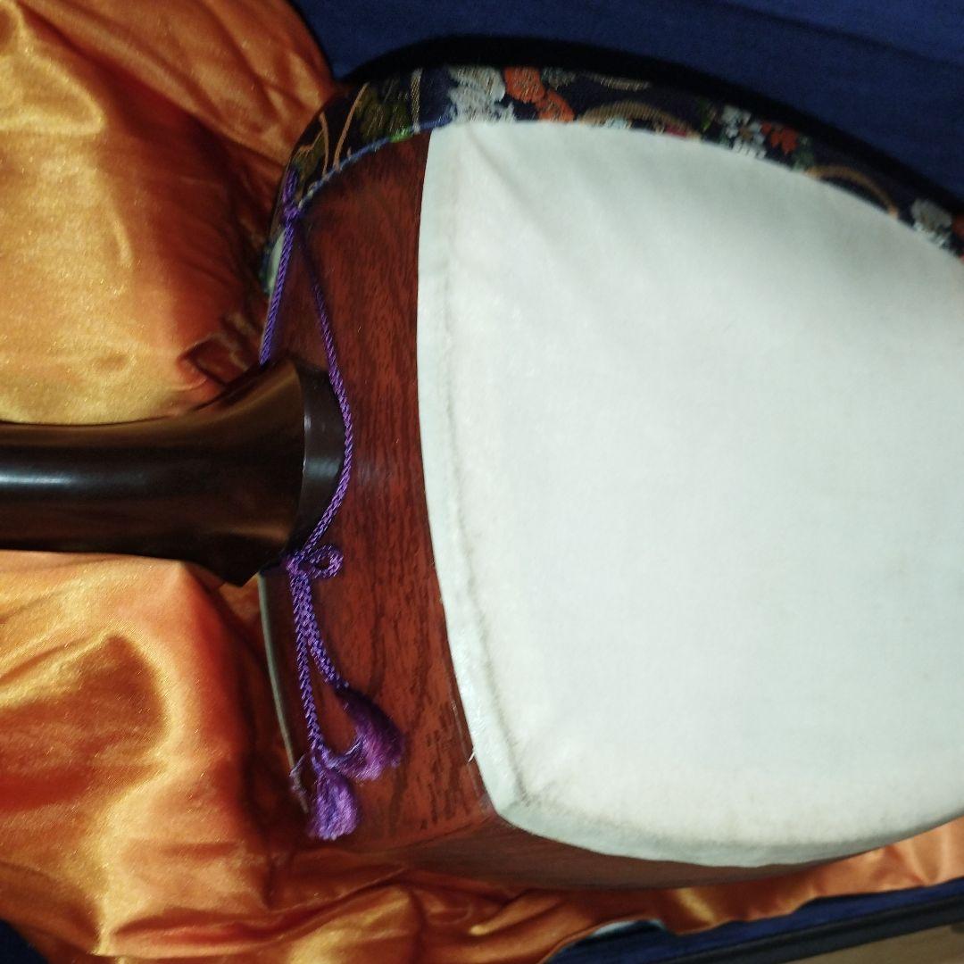 三味線　中棹　ケースや糸付き　民謡　楽器　和楽器　送料無料