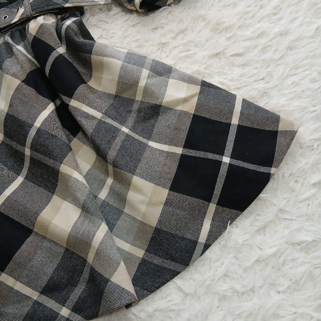 【美品BURBERRY BLUE LABEL】ノバチェックベルト付ワンピース