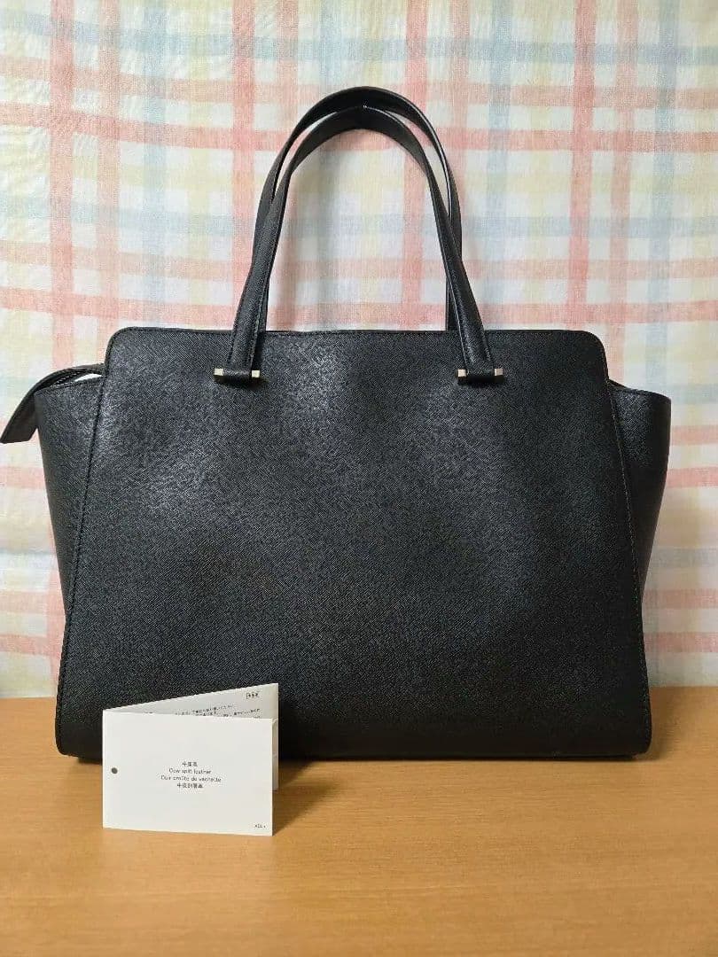 agnes b. アニエスベー　レザートートバッグ　A4クリアホルダー　ビジネス