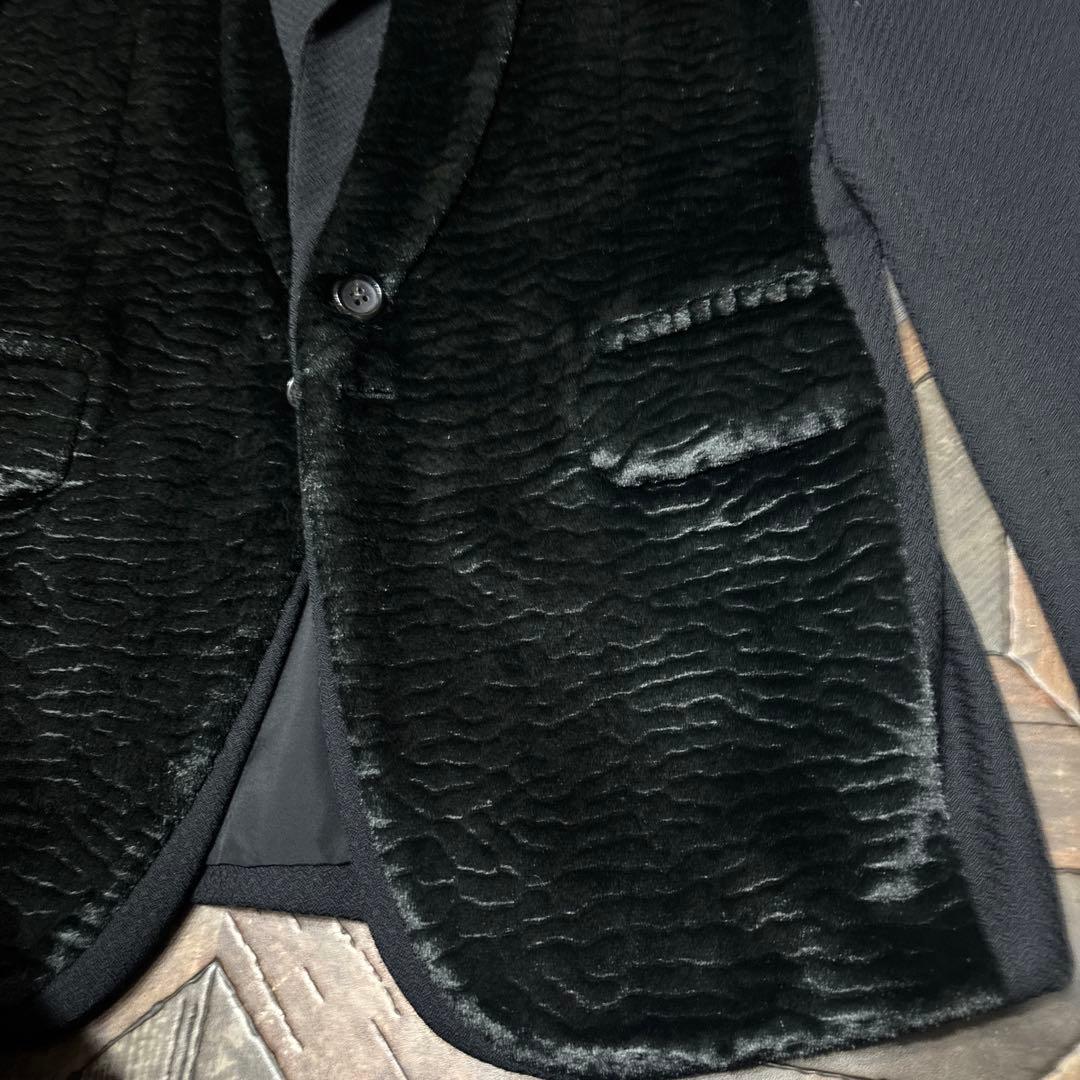 年末特価‼️コムデギャルソンオムプリュス テーラードジャケット ベルベット