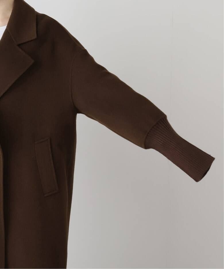 [今季新品タグ付]LOU ANDREA/ルーアンドレアRIB WOOL COAT