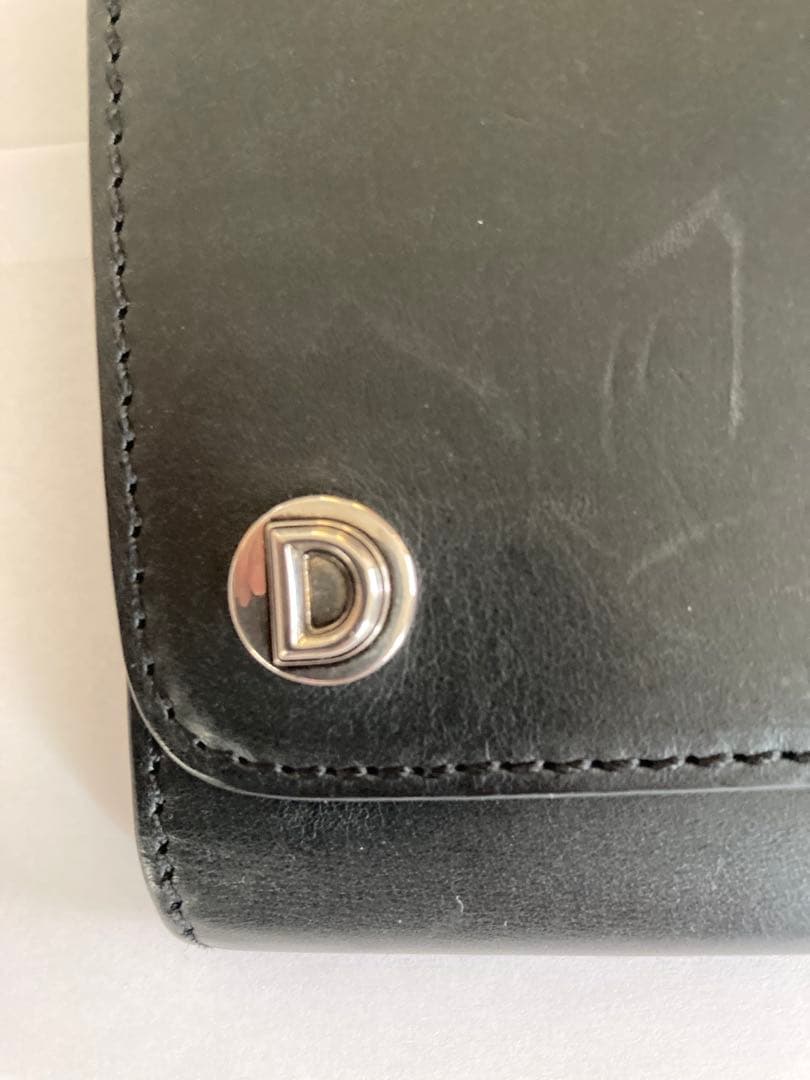 DOLCE & GABBANA ブラックレザー ウォレットチェーン