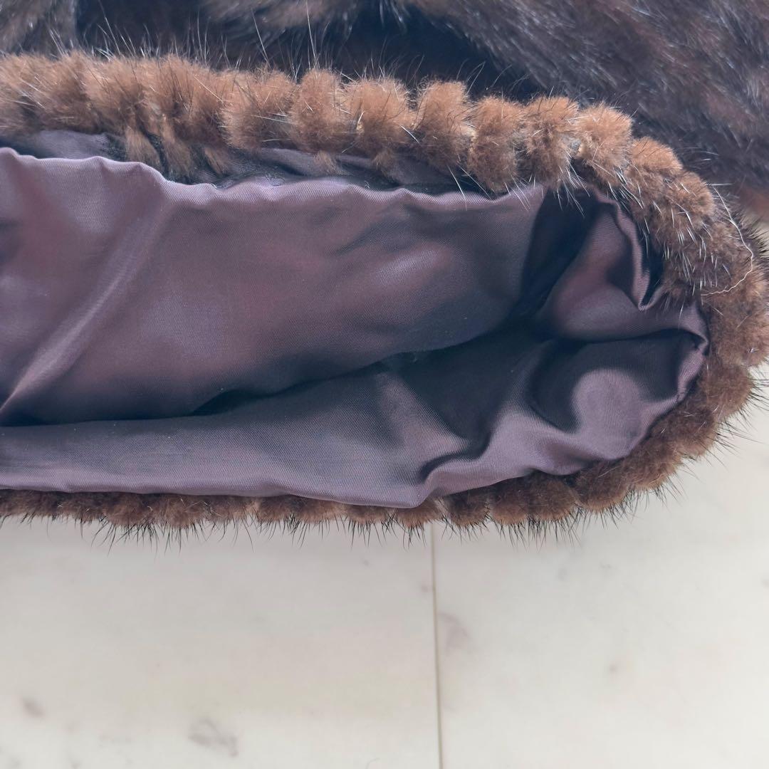 SAGA MINK サガミンク 毛皮コート XLサイズ 銀サガ ショールカラー