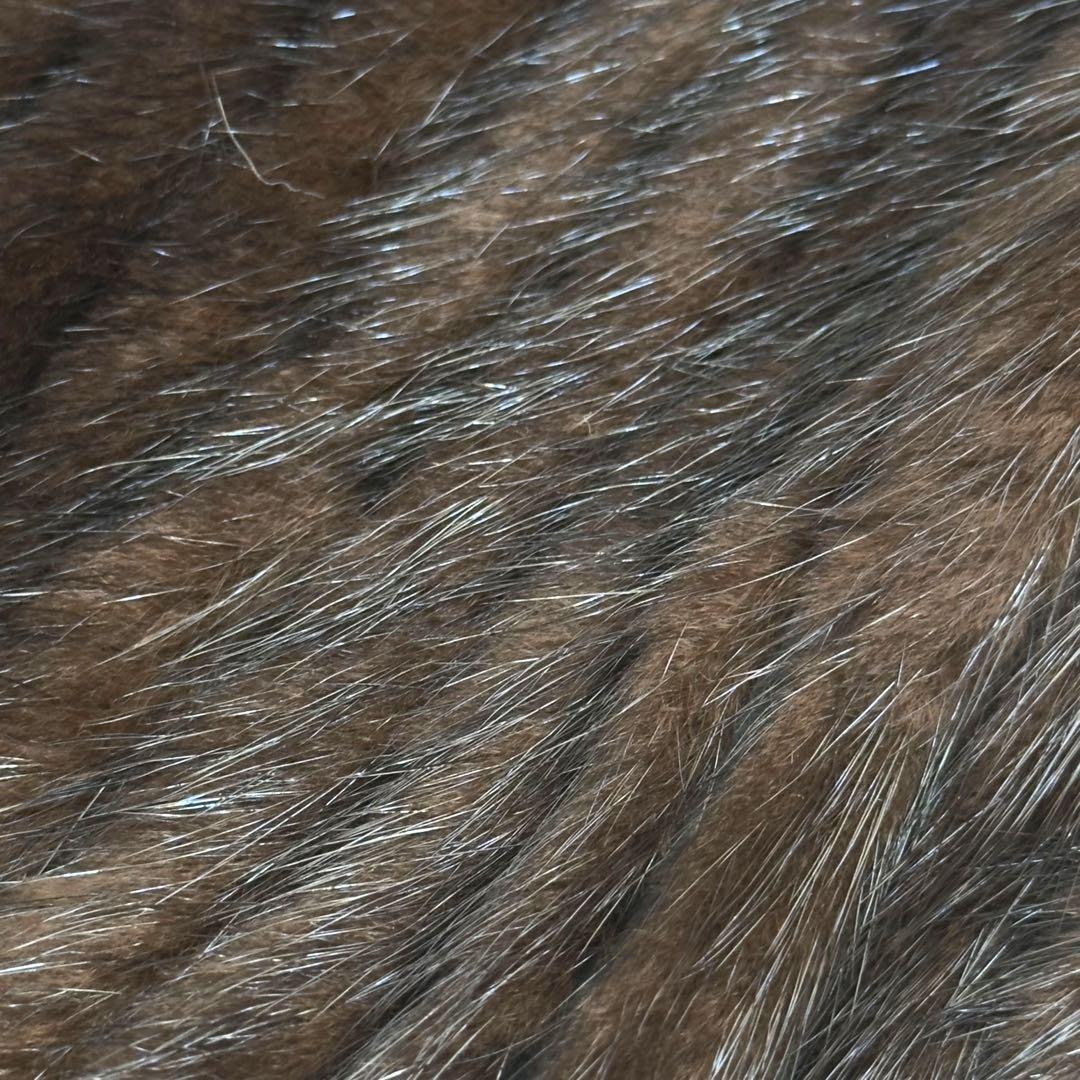 SAGA MINK サガミンク 毛皮コート XLサイズ 銀サガ ショールカラー