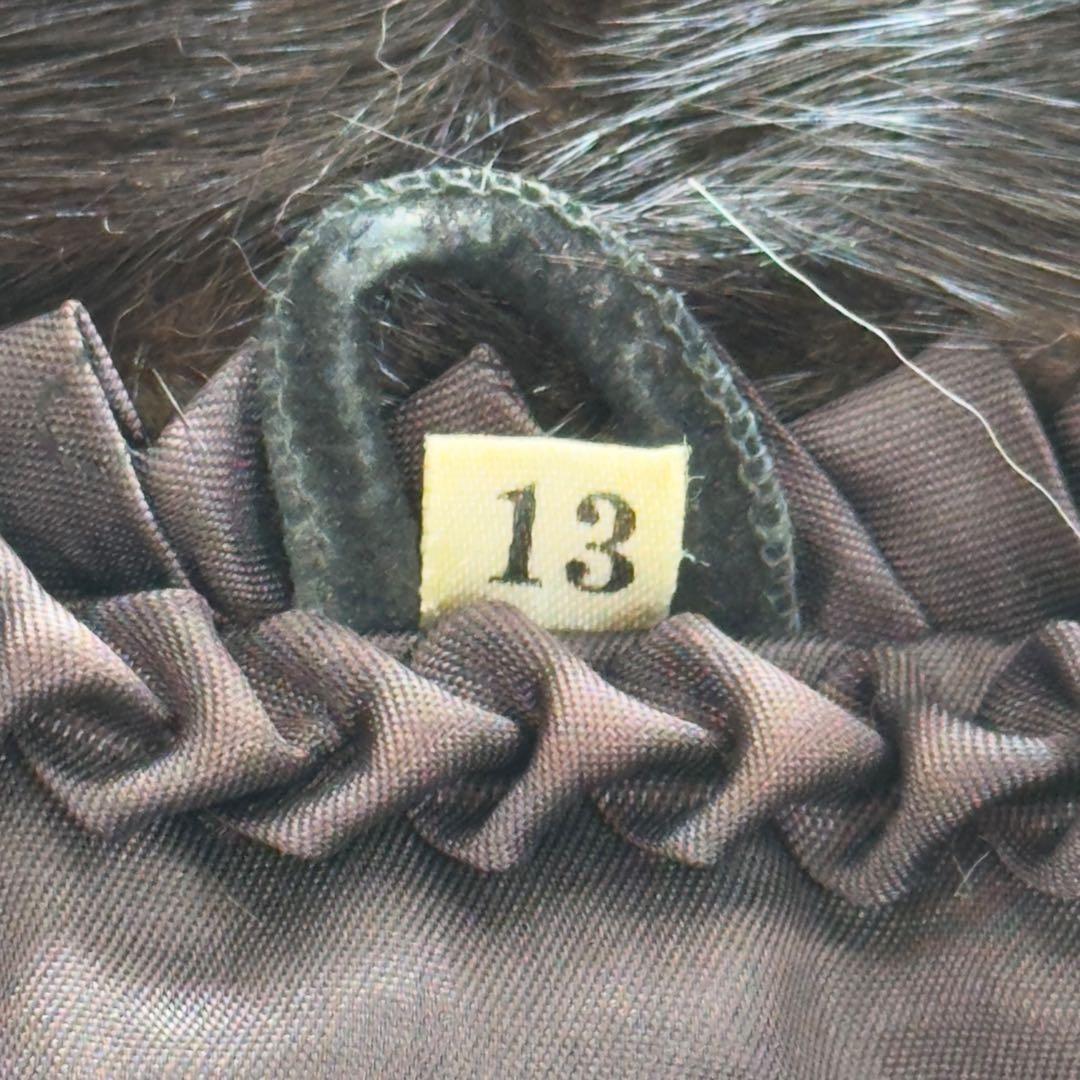 SAGA MINK サガミンク 毛皮コート XLサイズ 銀サガ ショールカラー