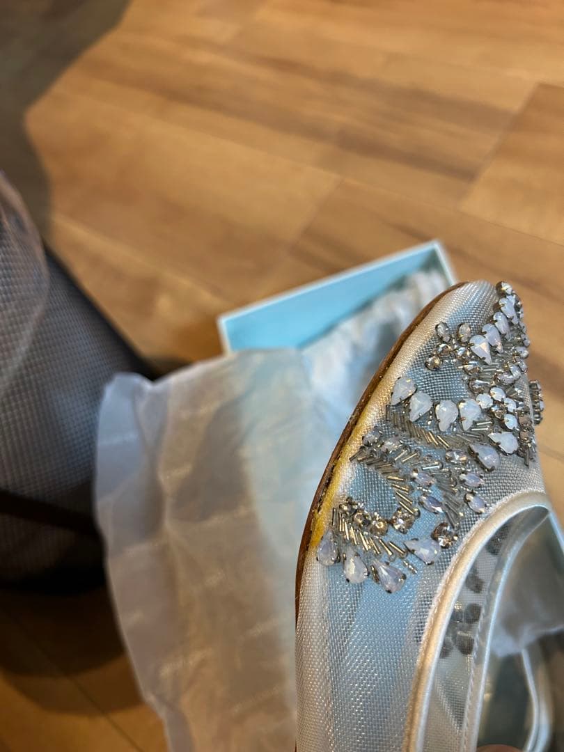 Bella Belle ビジューフラットシューズ　ブライダルシューズ