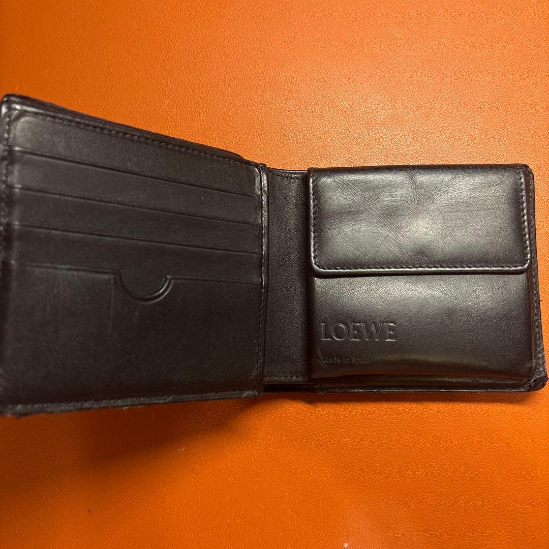 LOEWE 二つ折り財布 ブラック
