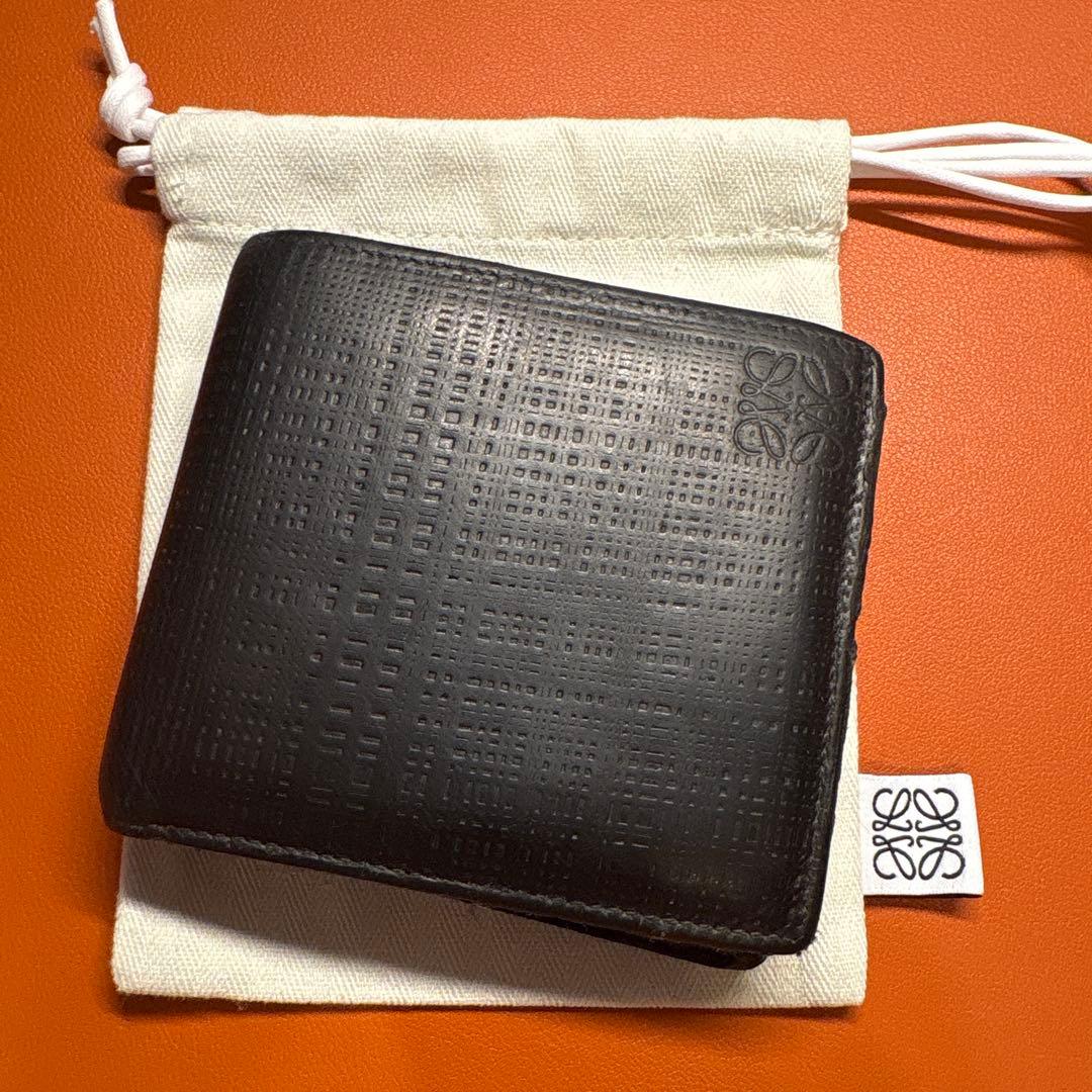 LOEWE 二つ折り財布 ブラック