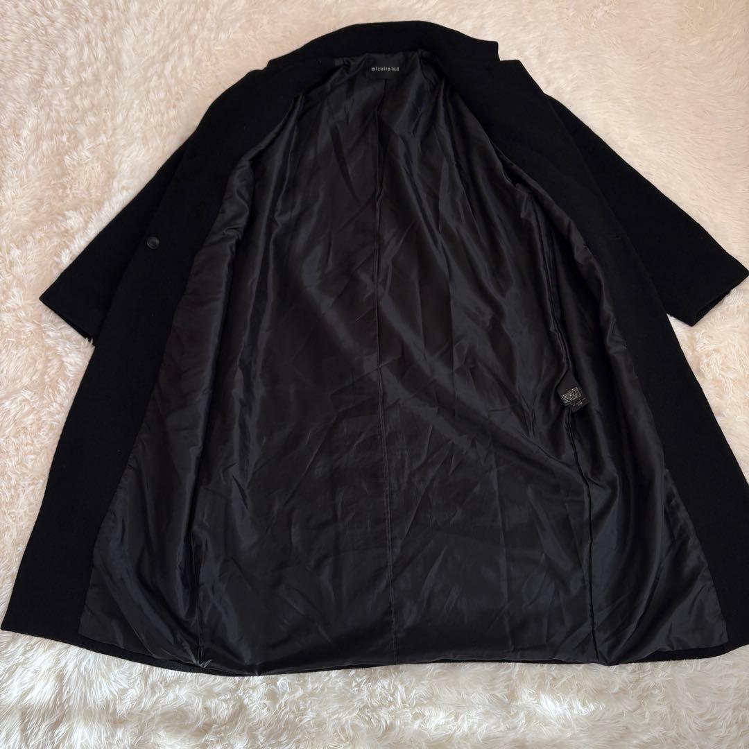 【2024年モデル】mizuiroind ウールブレンドスタンドカラーコート