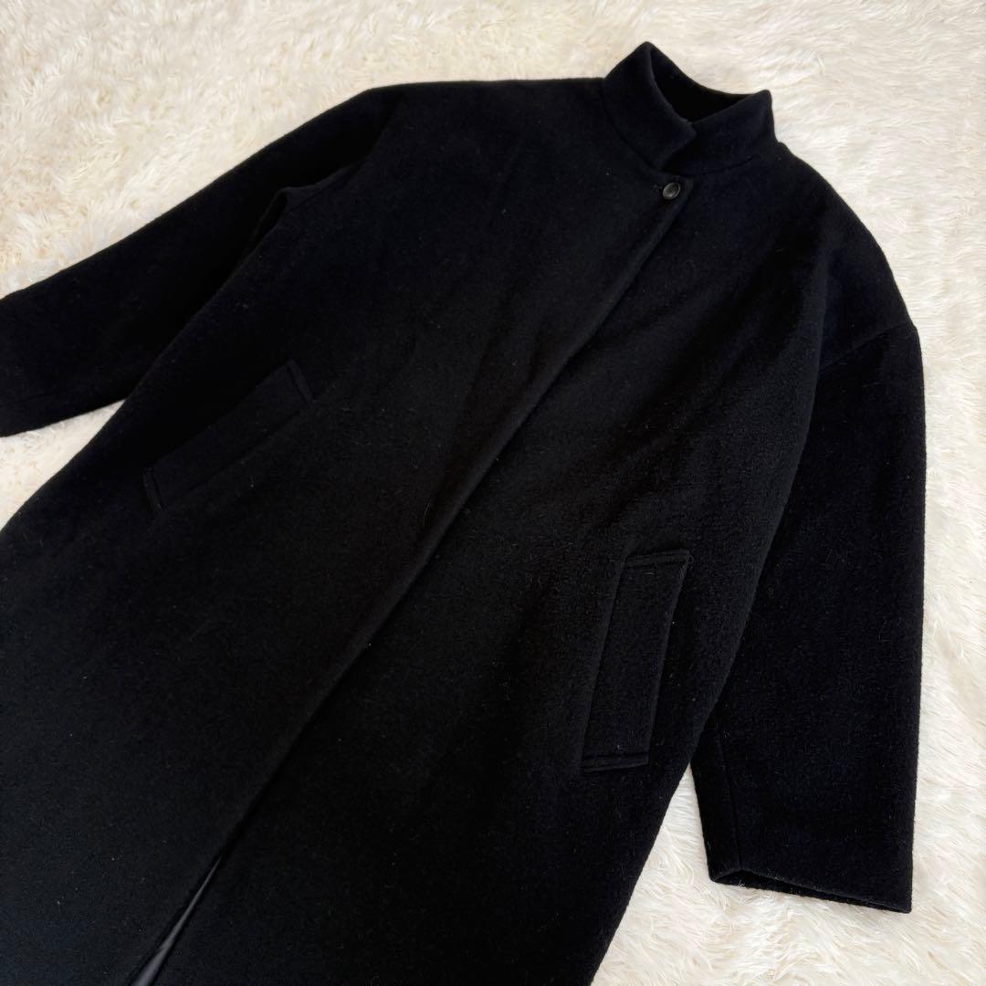 【2024年モデル】mizuiroind ウールブレンドスタンドカラーコート