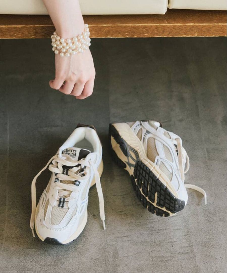 the mercer brand マーサーブランドスニーカーベージュ38