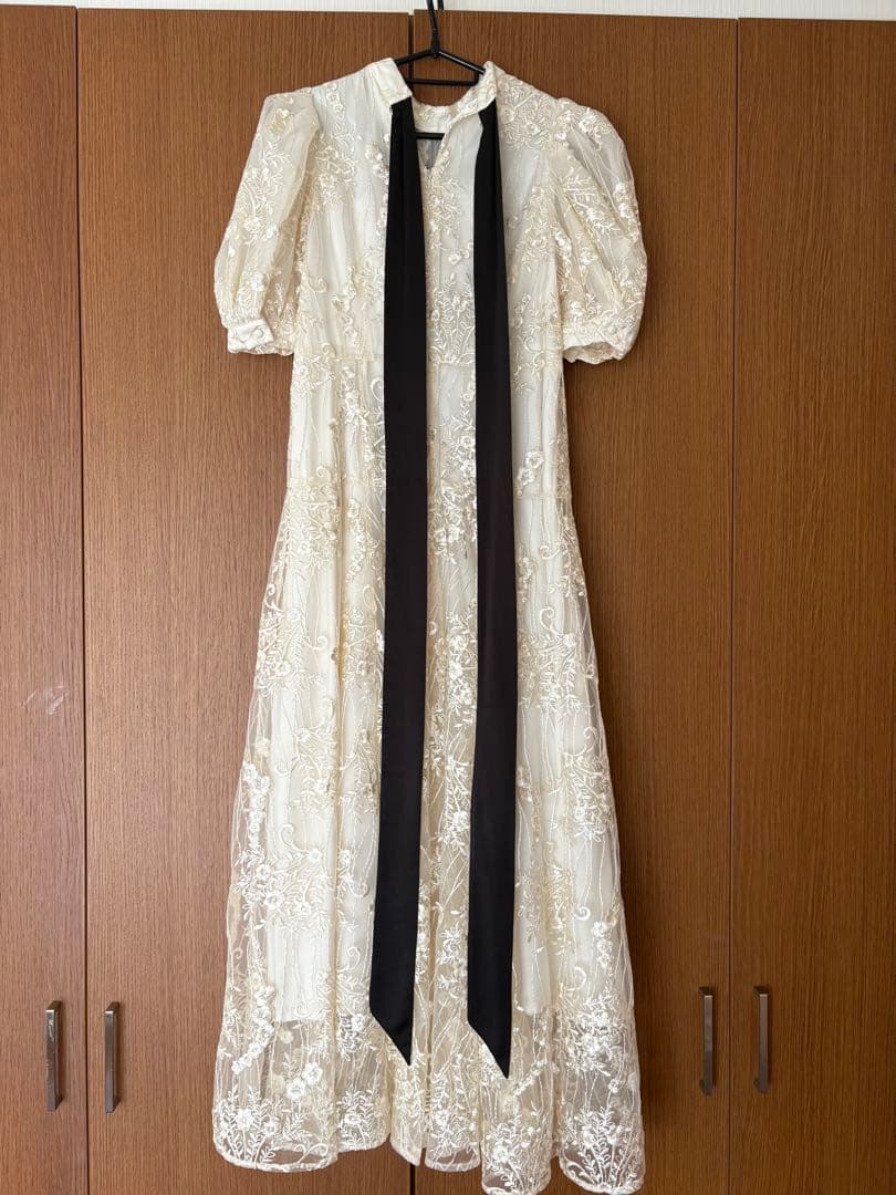 ワンピース Acka. lace flare dress