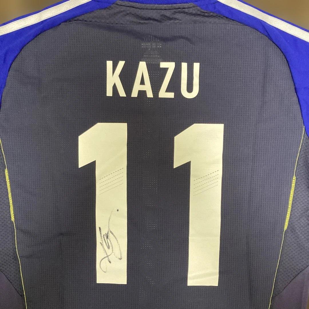 三浦知良 直筆サイン入り2012年フットサル日本代表ユニフォーム Lサイズ