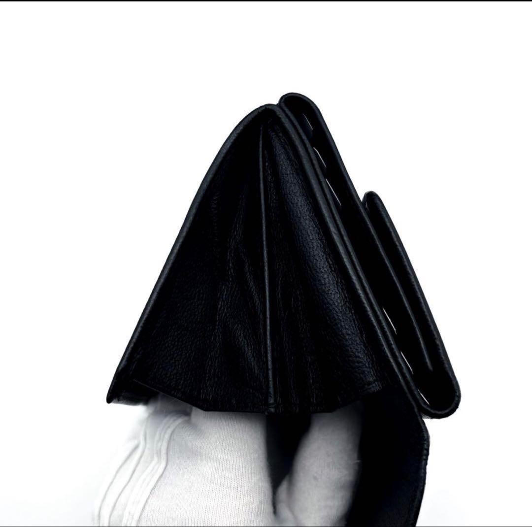 CHANEL ブラック 三つ折り財布 7969624