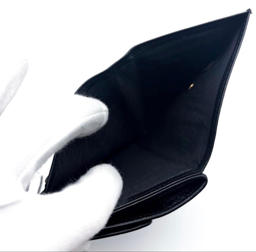 CHANEL ブラック 三つ折り財布 7969624