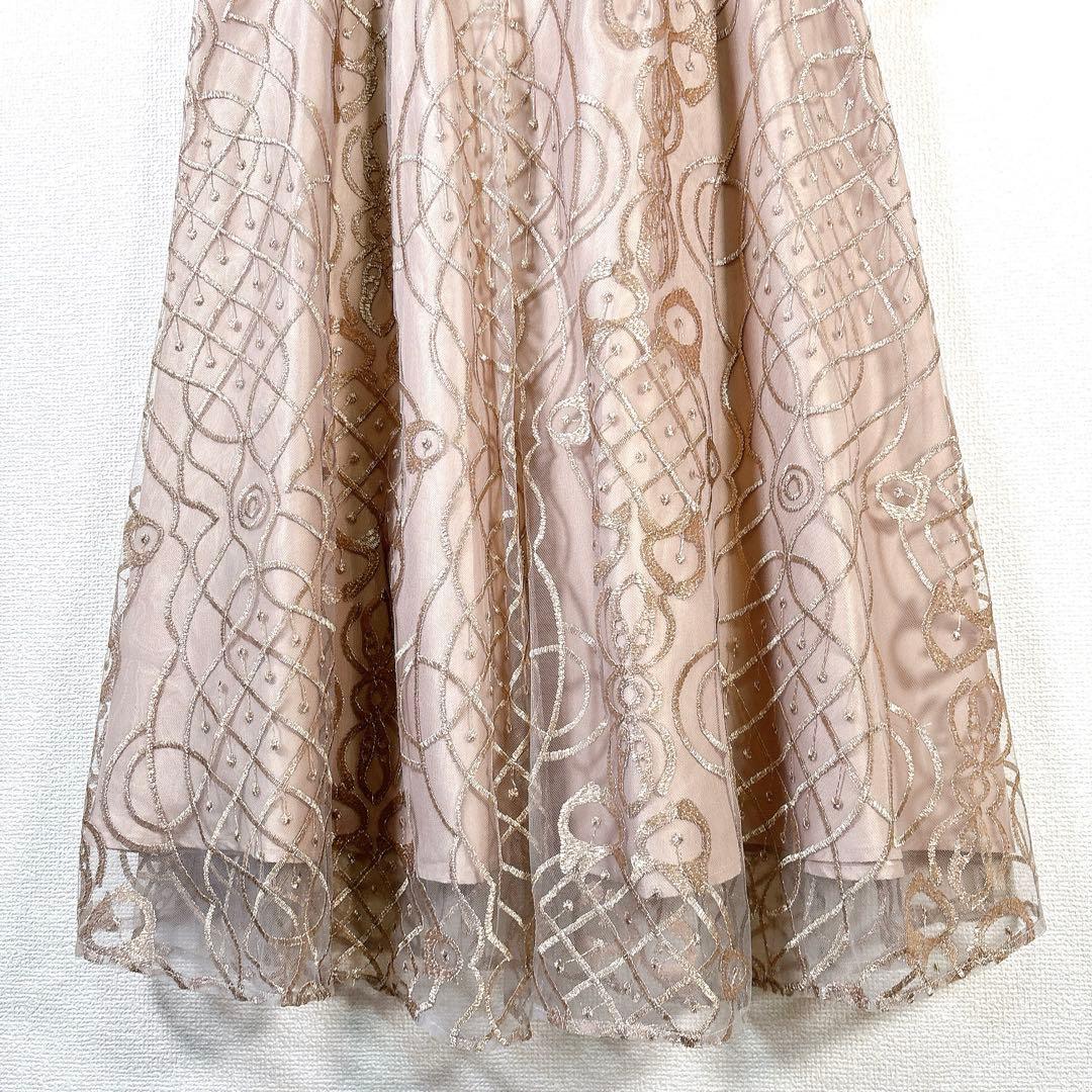 新品✨ドリードール シャイニーエンブロイダリードレス オケージョン ワンピースM