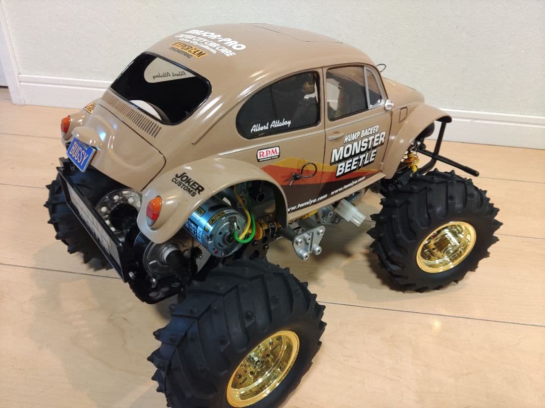 モンスタービートル　サンドベージュ塗装 タミヤ　ラジコン(プロポセット　箱付)