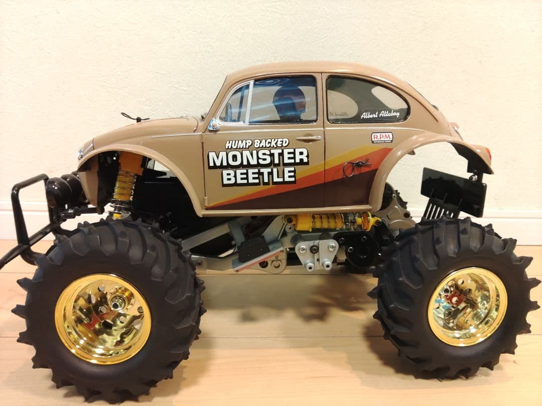 モンスタービートル　サンドベージュ塗装 タミヤ　ラジコン(プロポセット　箱付)