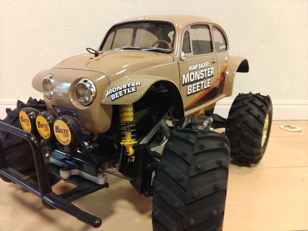 モンスタービートル　サンドベージュ塗装 タミヤ　ラジコン(プロポセット　箱付)