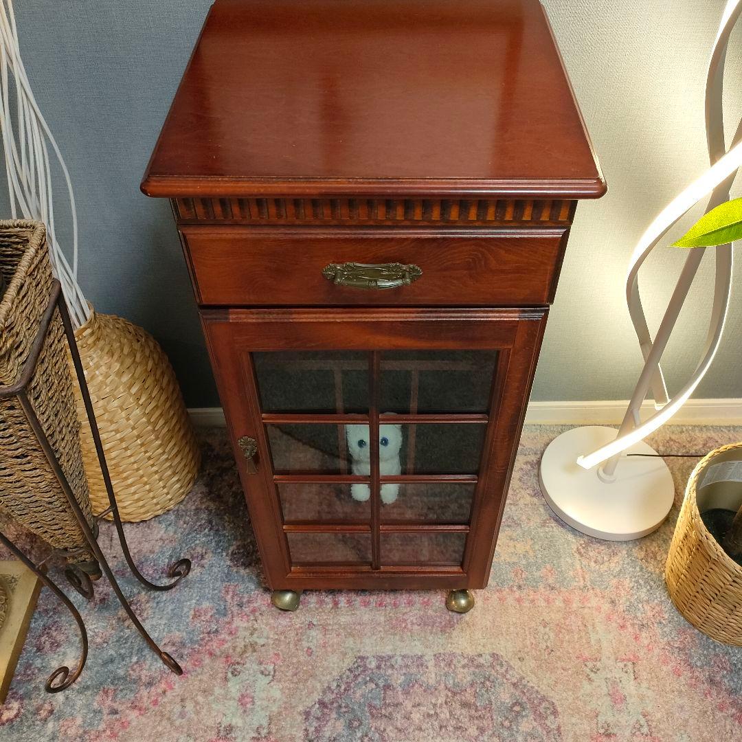 四国工芸 キャビネット 昭和レトロ ヴィンテージ 真鍮取手 希少