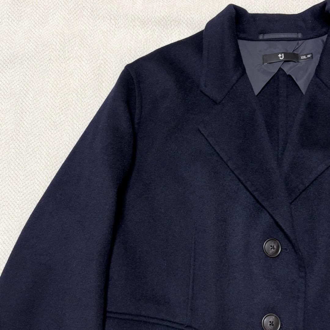 美品 UNIQLO +J カシミヤ ウール ジャケットコート オーバーサイズ