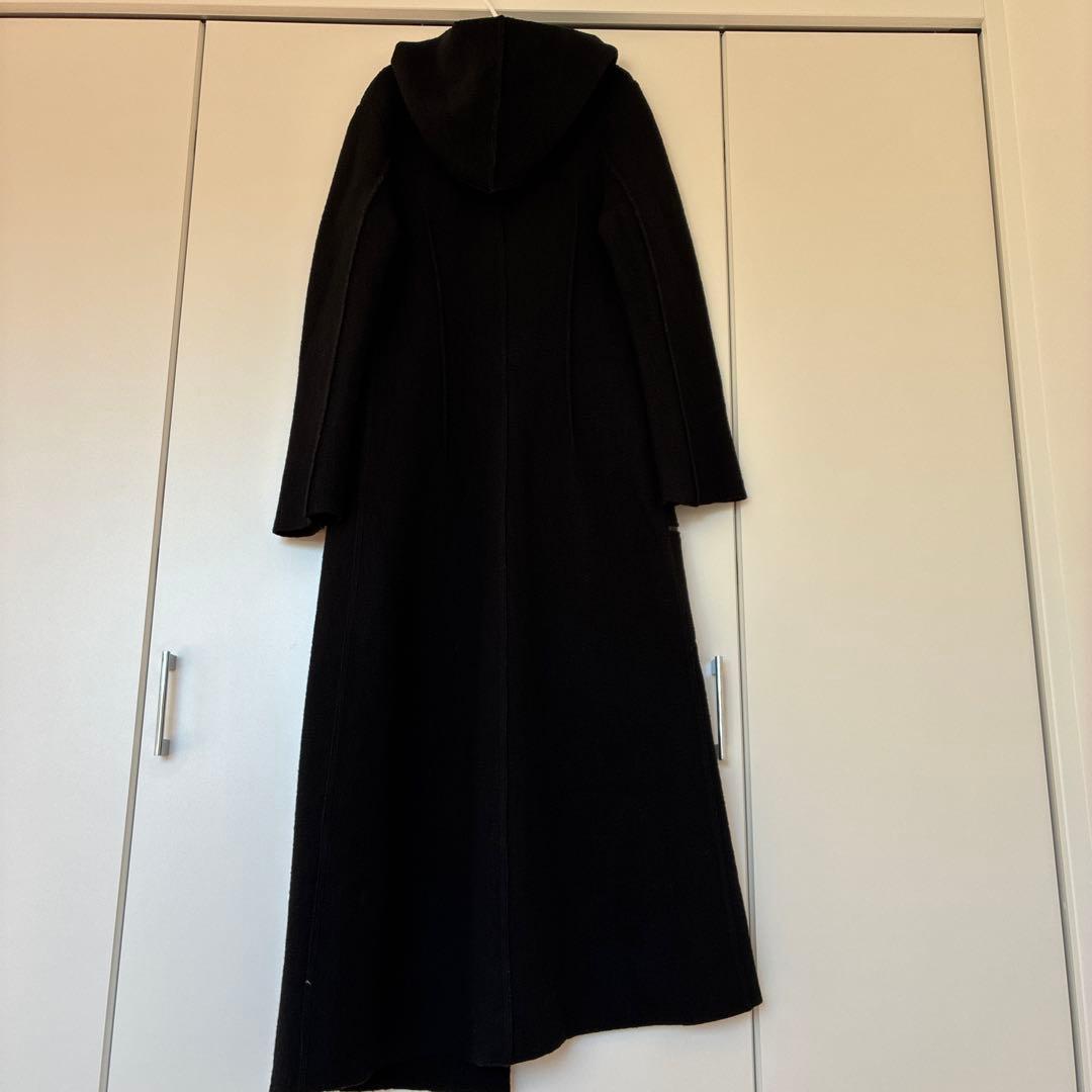 美品　フランス　COP.COPINE ウール 超ロング丈コート ダブルジップ
