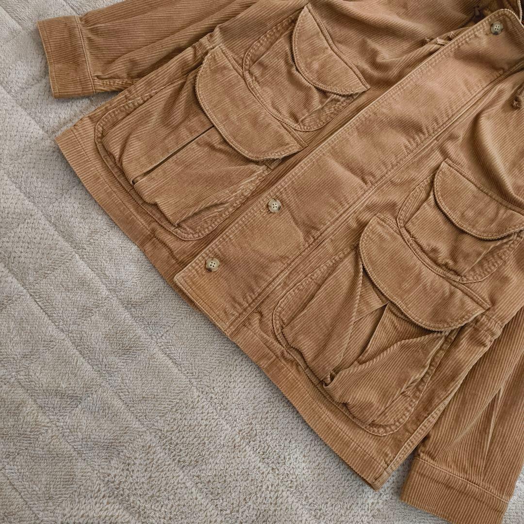 希少 BEAMS+ コーデュロイ ミリタリージャケット ベージュ S