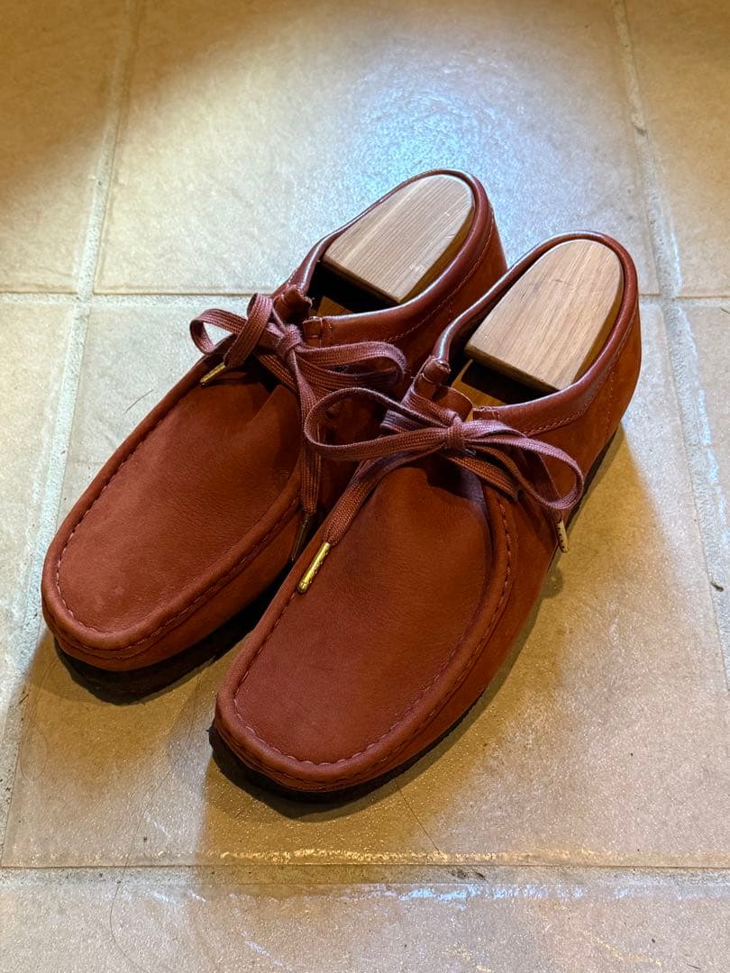 CLARKS originals Wallabee バーガンディスエード