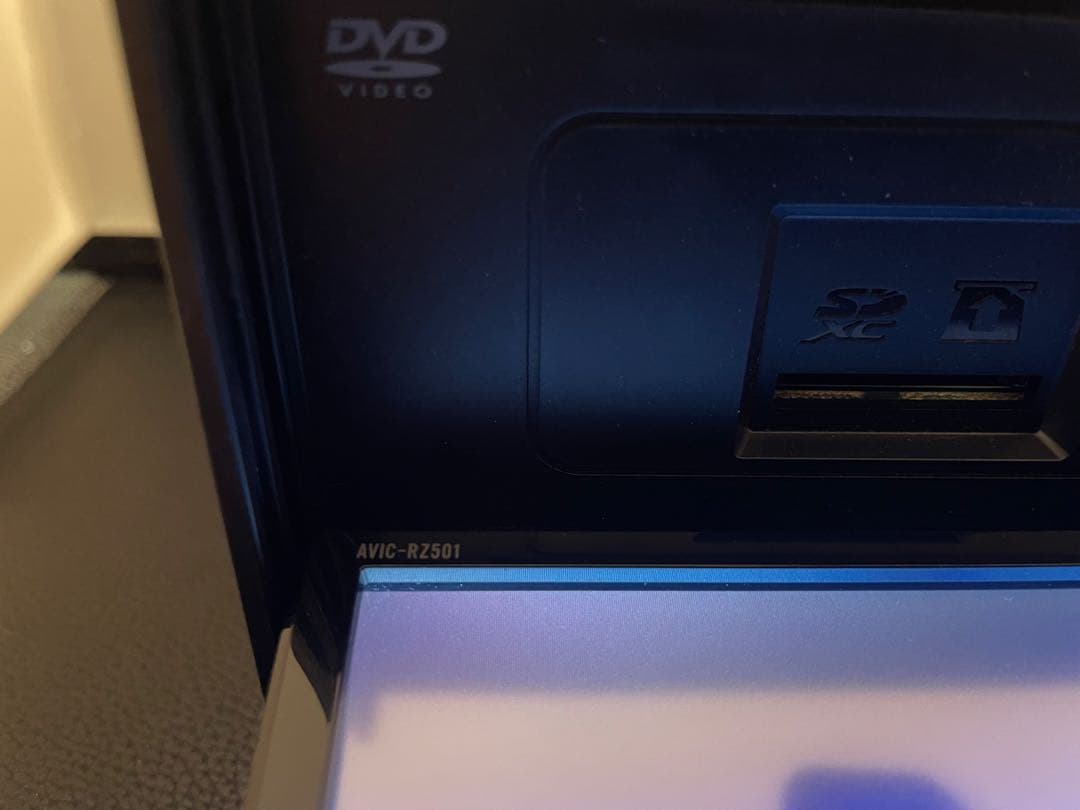 最新地図楽ナビAVIC-RZ501中古180mm7Ｖ型ワンセグTV 最新オービス