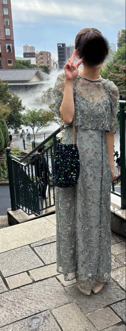 LE'RURE Whole race layered dress Mサイズ