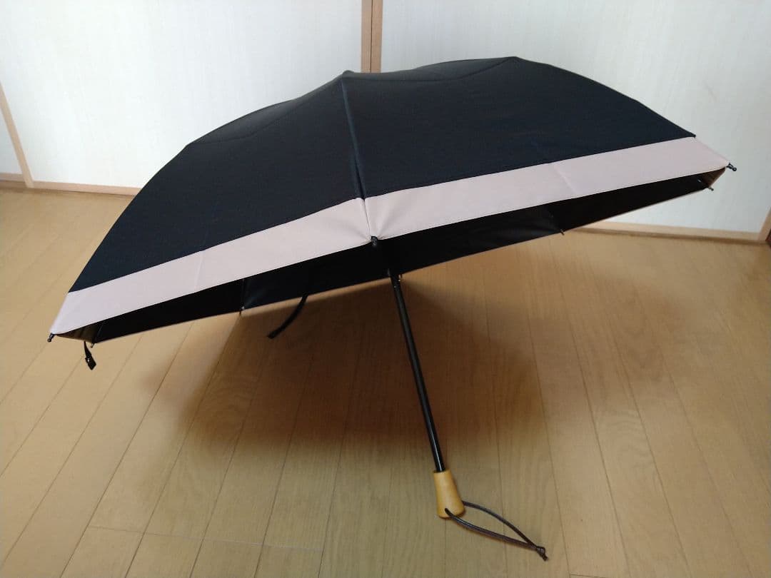 【サンバリア100】折りたたみ日傘２段折 ブラック