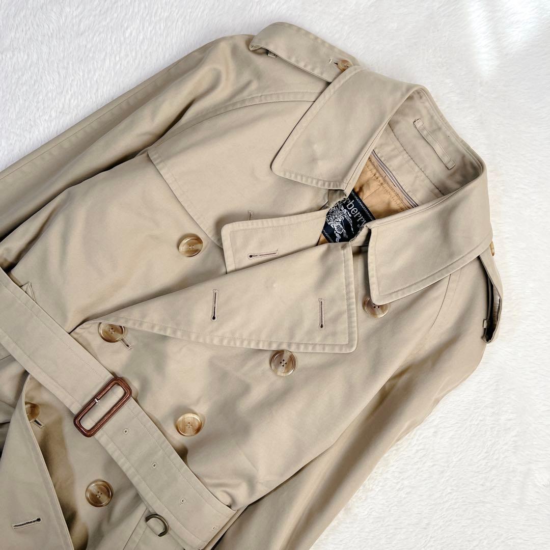 美品✨バーバリー ロング トレンチコート ハニーベージュ ウールライナー XL
