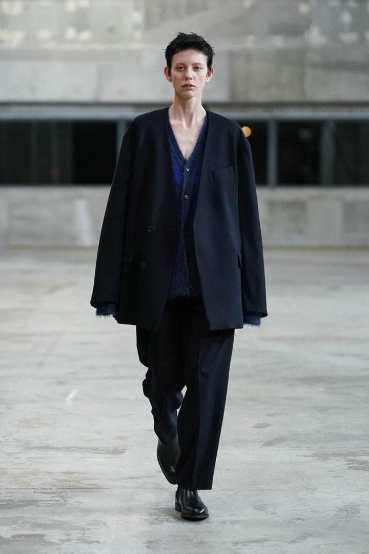 ジャケット・アウター stein OVERSIZED NO COLLAR TAILOREDJACKET