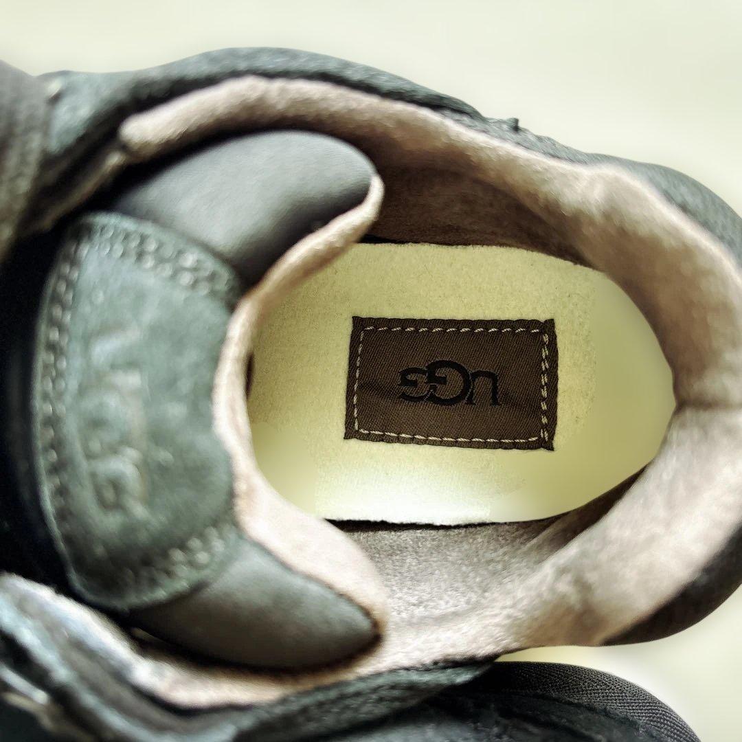 GOLDENCUSH　ブラック スエード メッシュ スニーカー　23