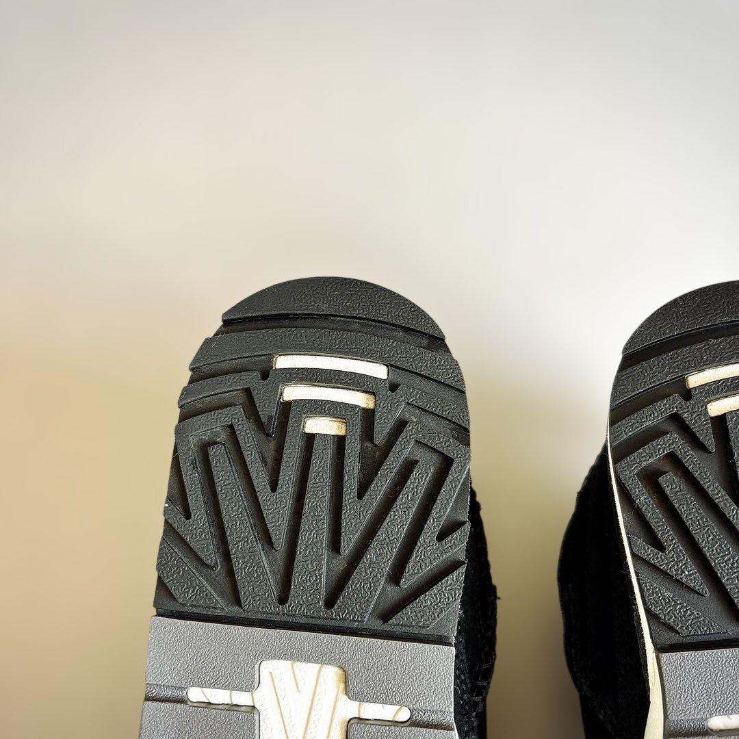 GOLDENCUSH　ブラック スエード メッシュ スニーカー　23