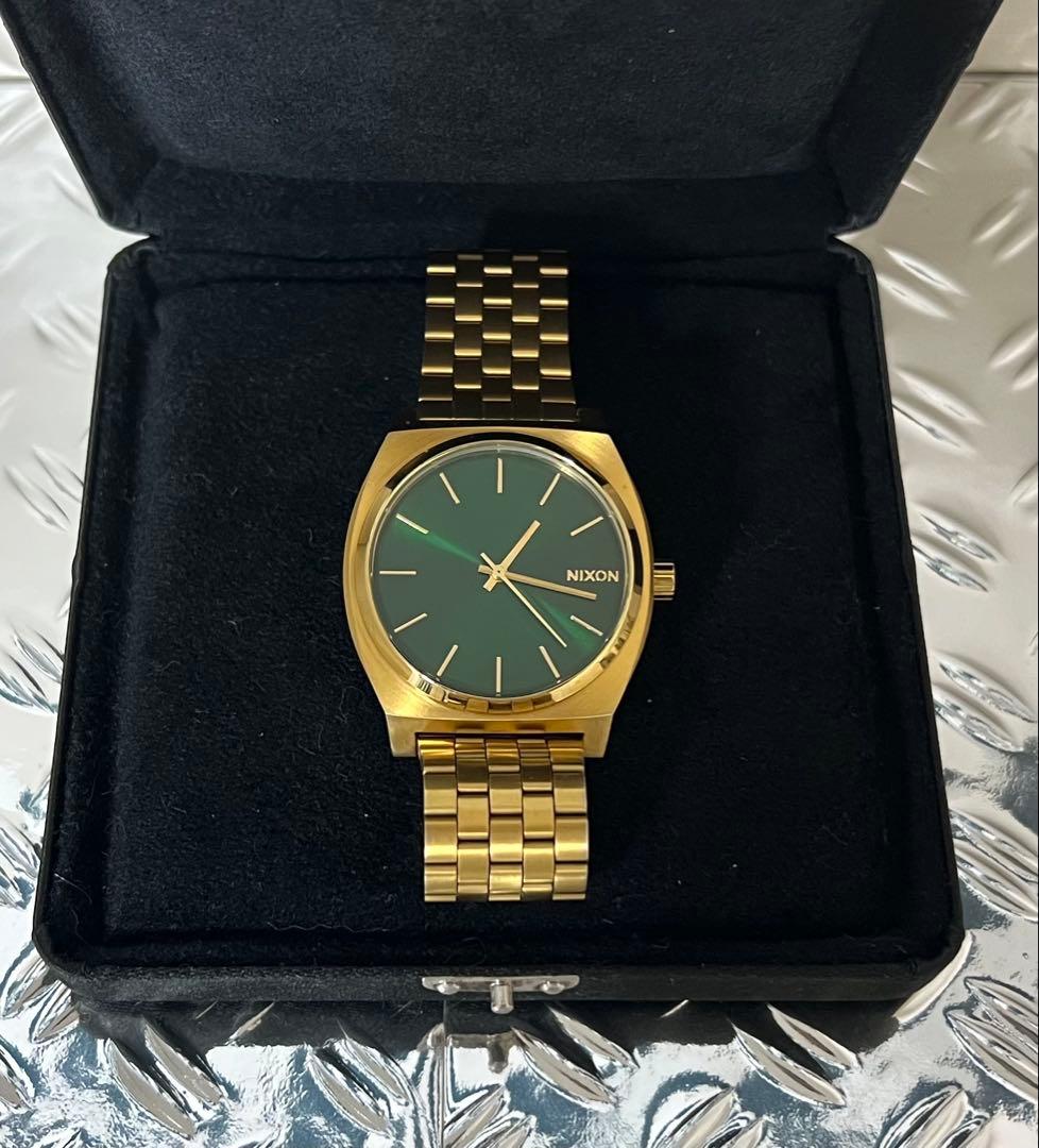 NIXON 【THE TIME TELLER】 グリーン文字盤×ゴールド