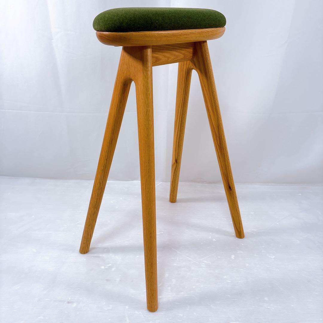 【極美品】ナガノインテリア スツール 木製 コッペスツール キッチンスツール