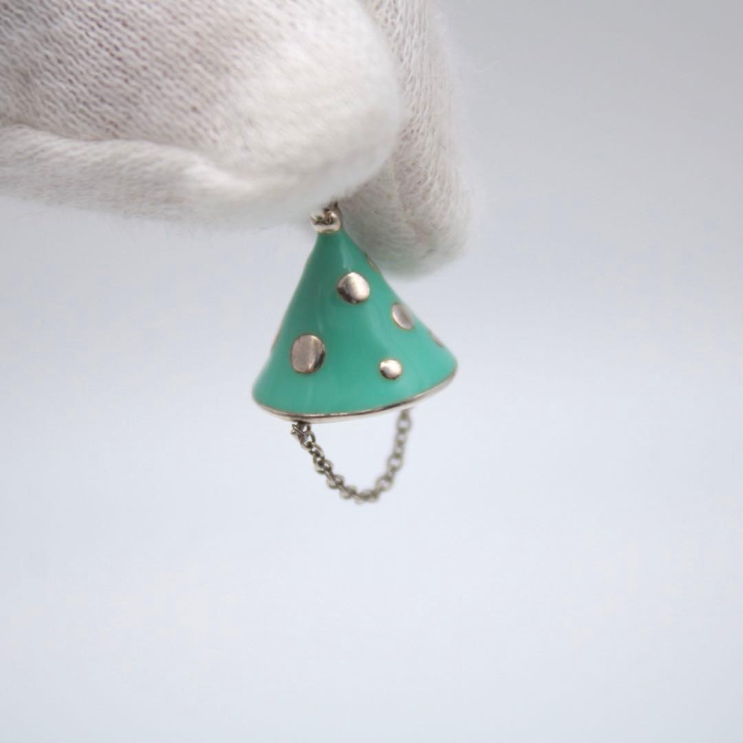 希少 ティファニー チャーム トップ パーティハット シルバー 925 エナメル