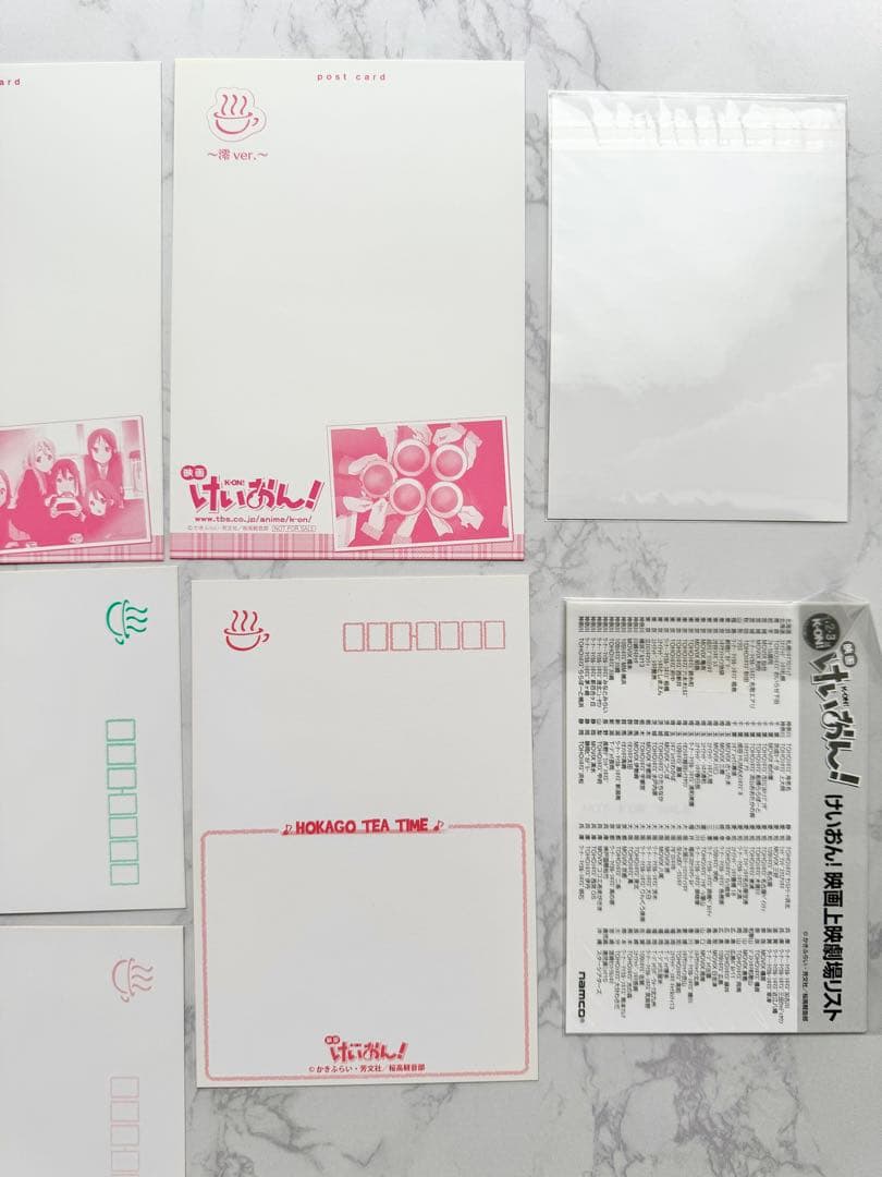 劇場版 けいおん DVD BOX ポストカード ブロマイド