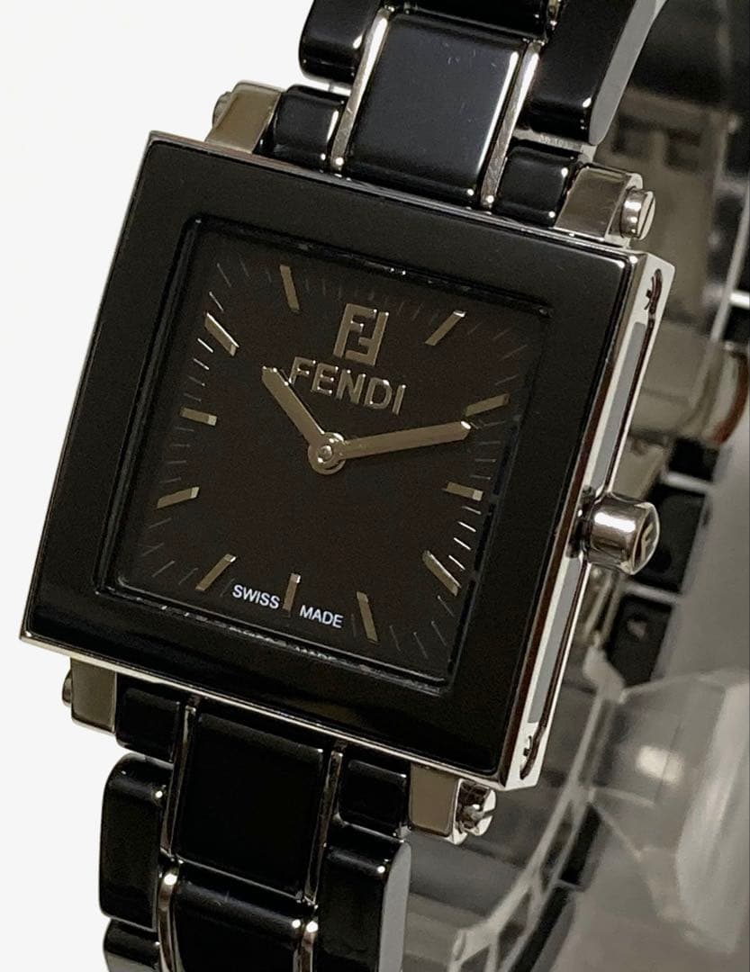 美品！　FENDI フェンディ　オロロギ　セラミック　ブラック　レディース腕時計