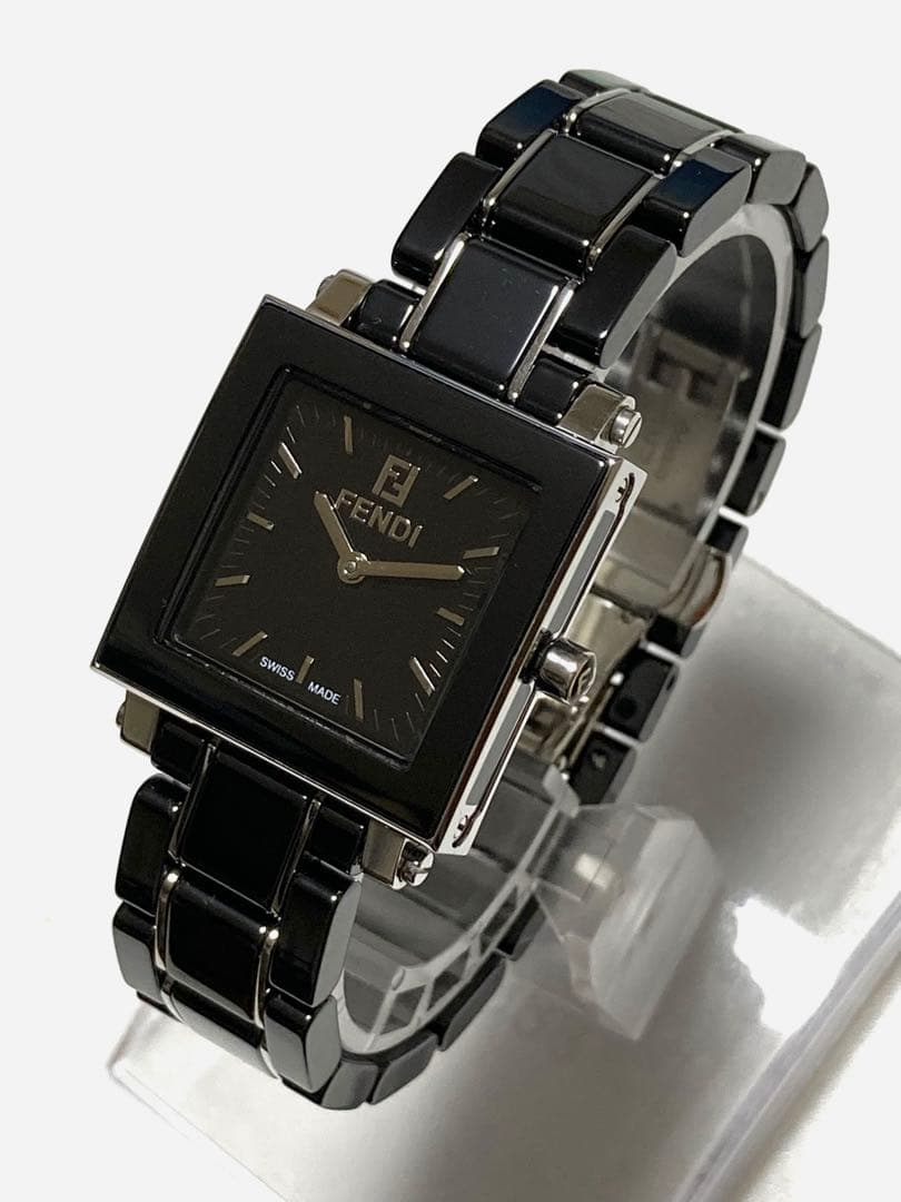 美品！　FENDI フェンディ　オロロギ　セラミック　ブラック　レディース腕時計