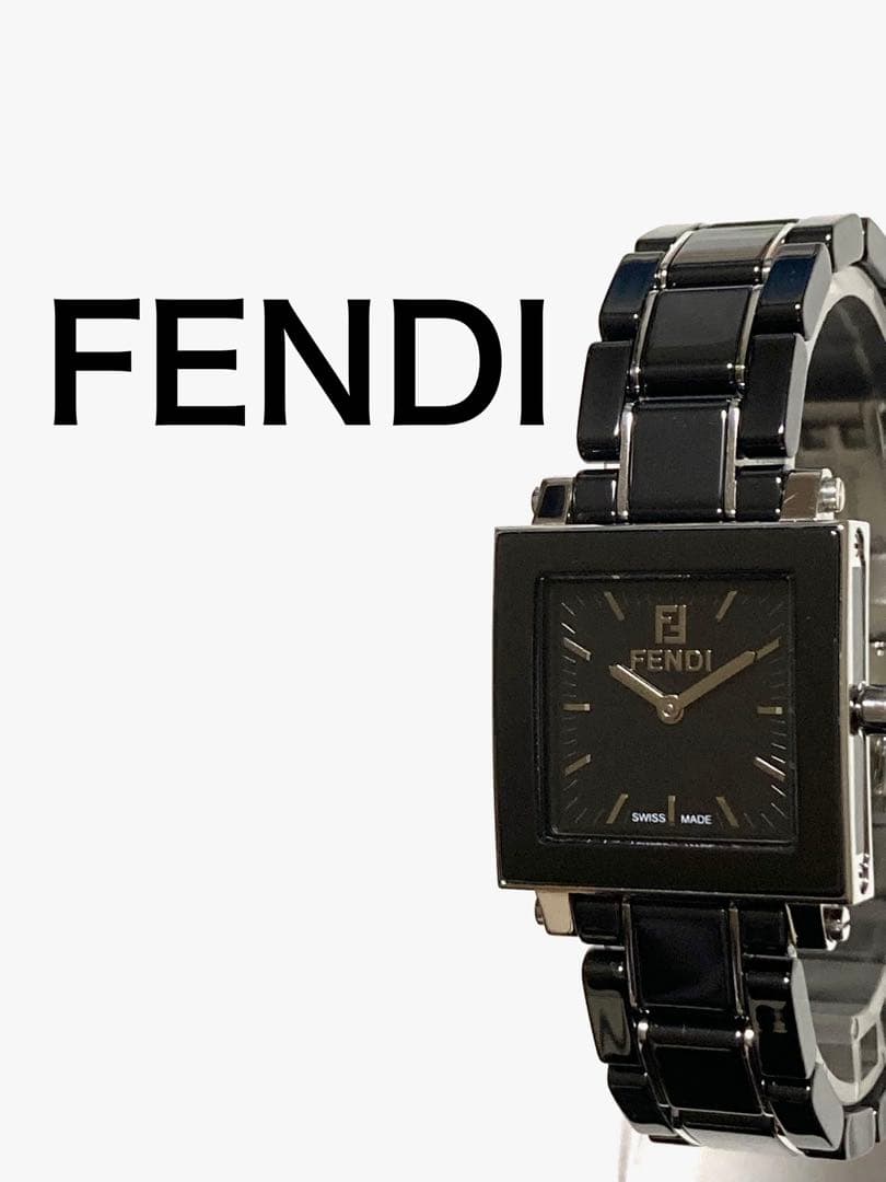 美品！　FENDI フェンディ　オロロギ　セラミック　ブラック　レディース腕時計